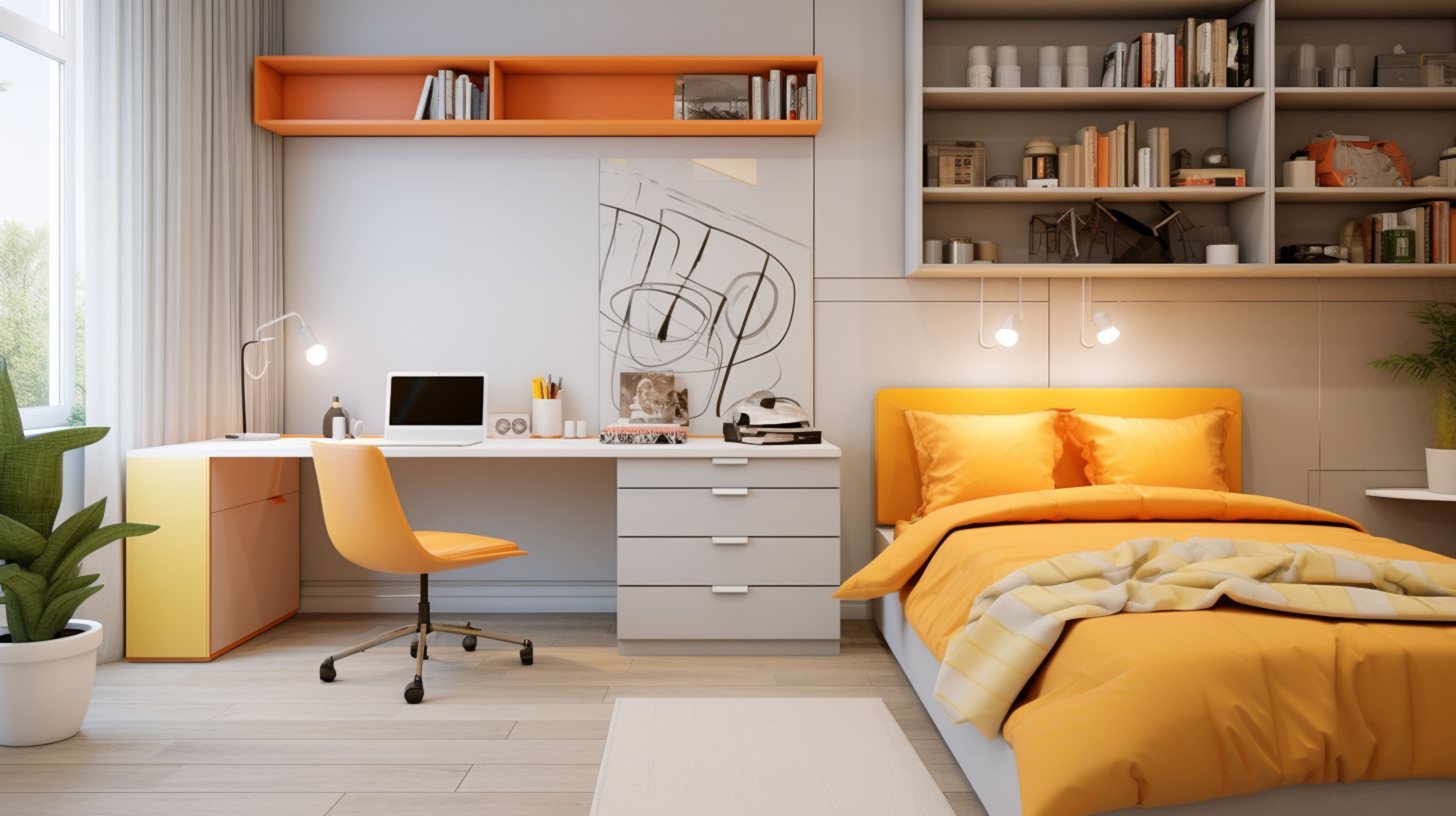 Ideas para diseñar un dormitorio juvenil práctico, bonito y duradero